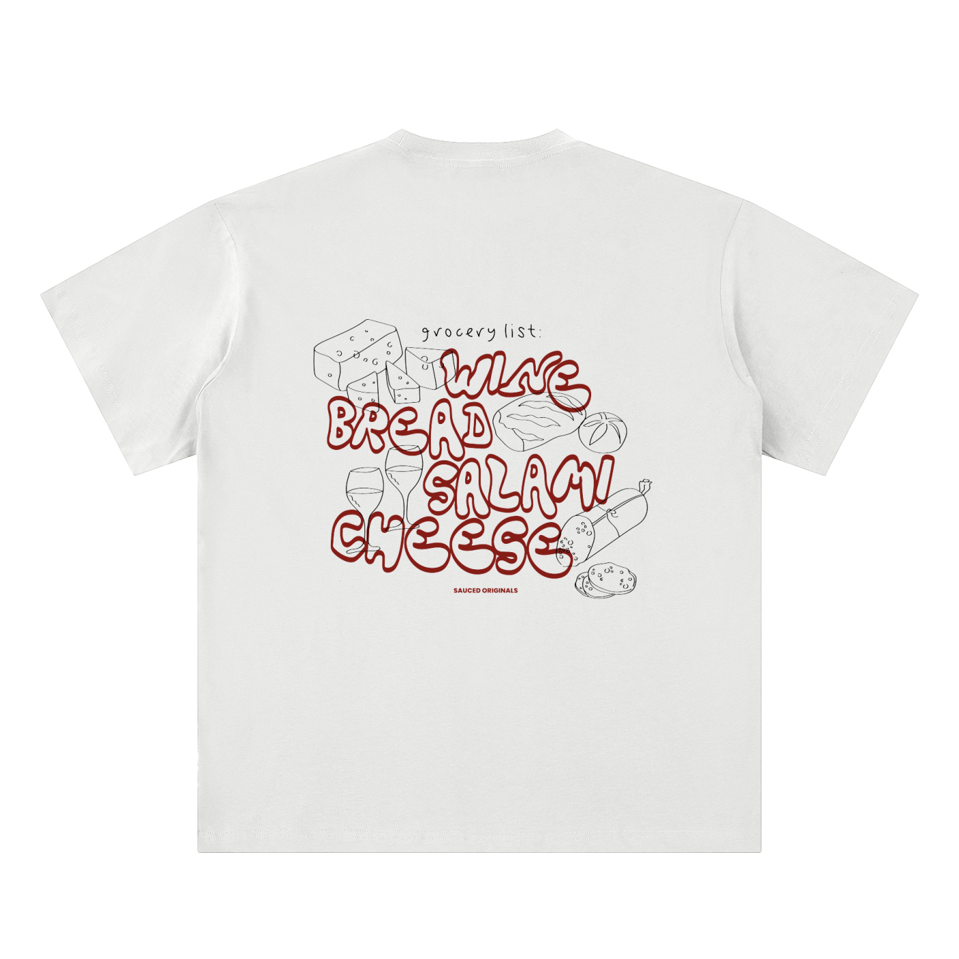 'grocery list' tee