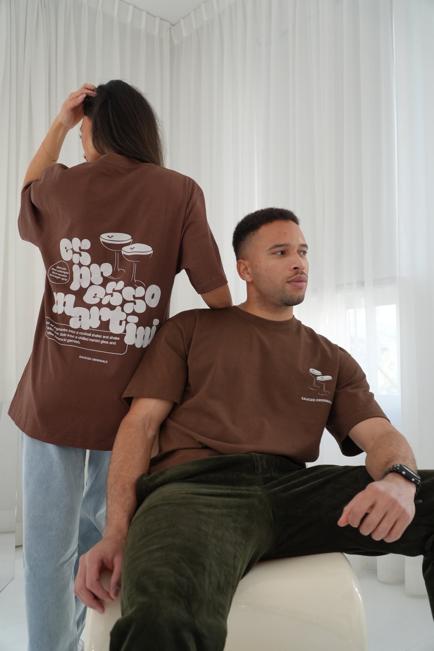 'espresso martini' drop shoulder tee