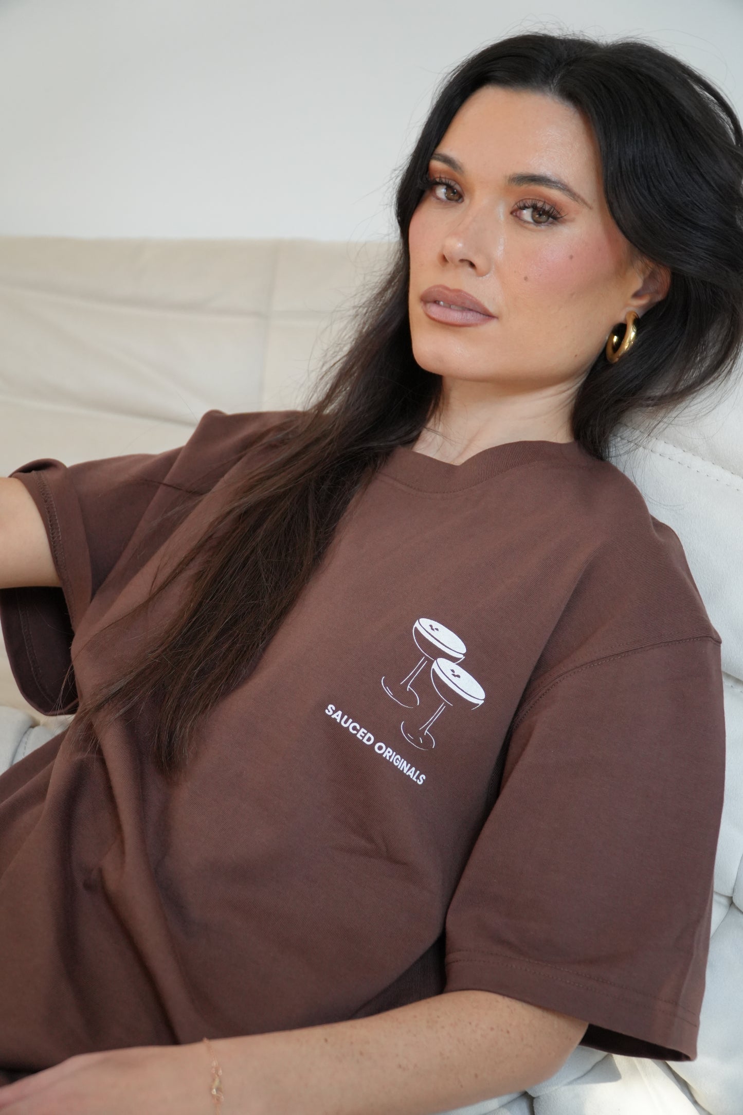 'espresso martini' drop shoulder tee