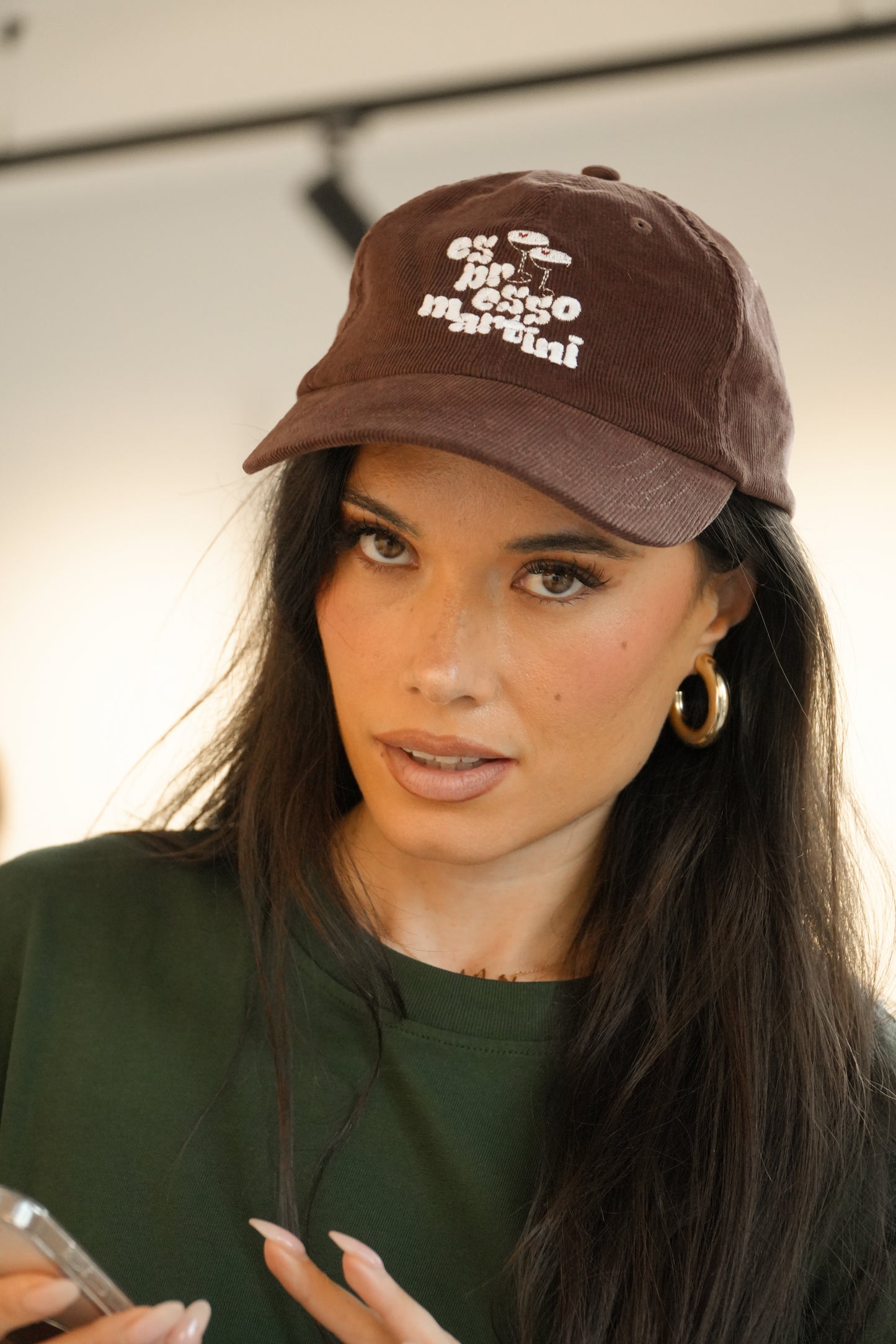 'espresso martini' premium corduroy cap