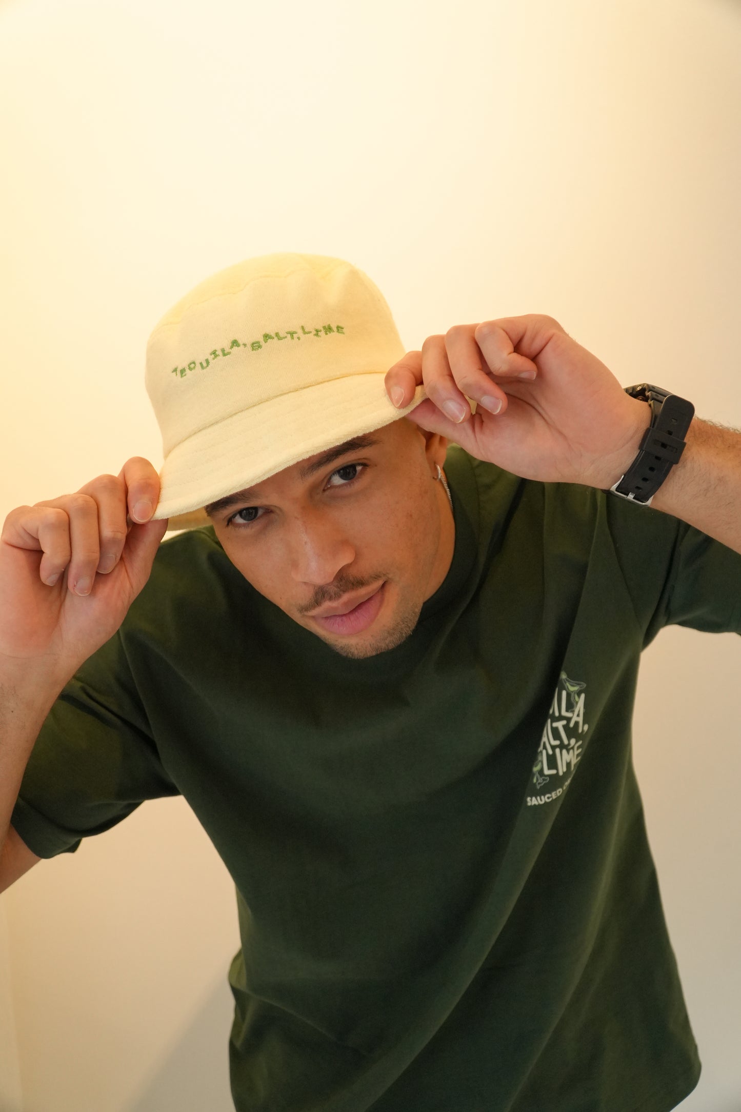 'tequila, salt, lime' bucket hat
