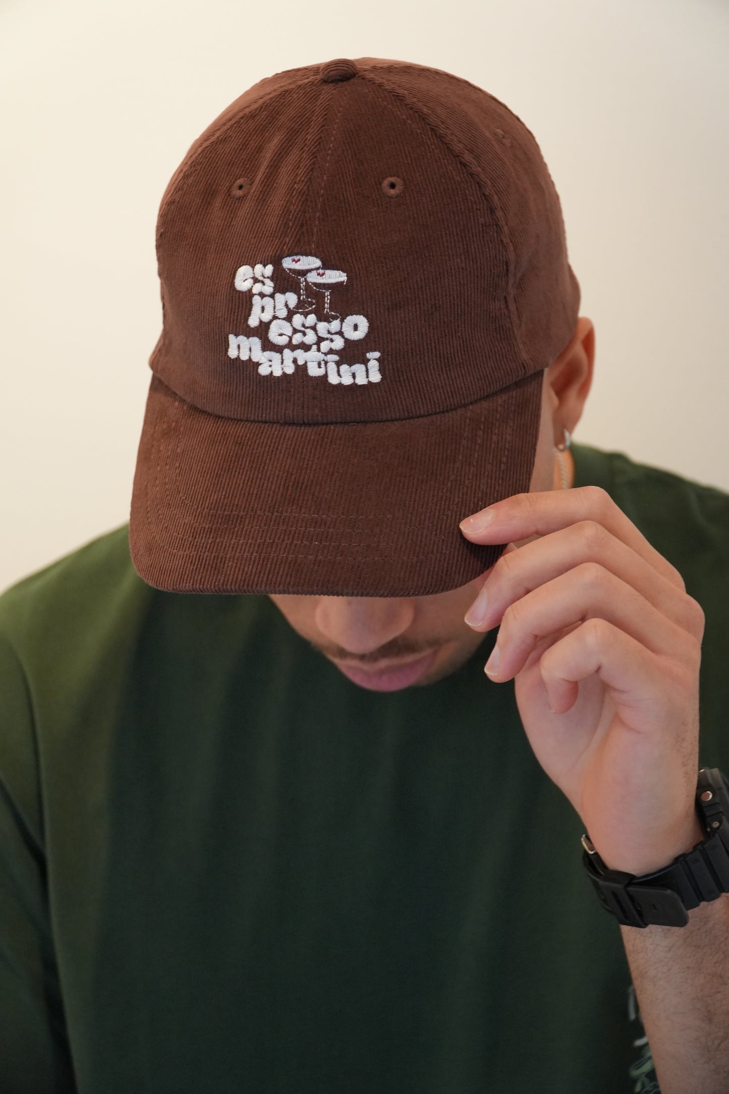 'espresso martini' premium corduroy cap