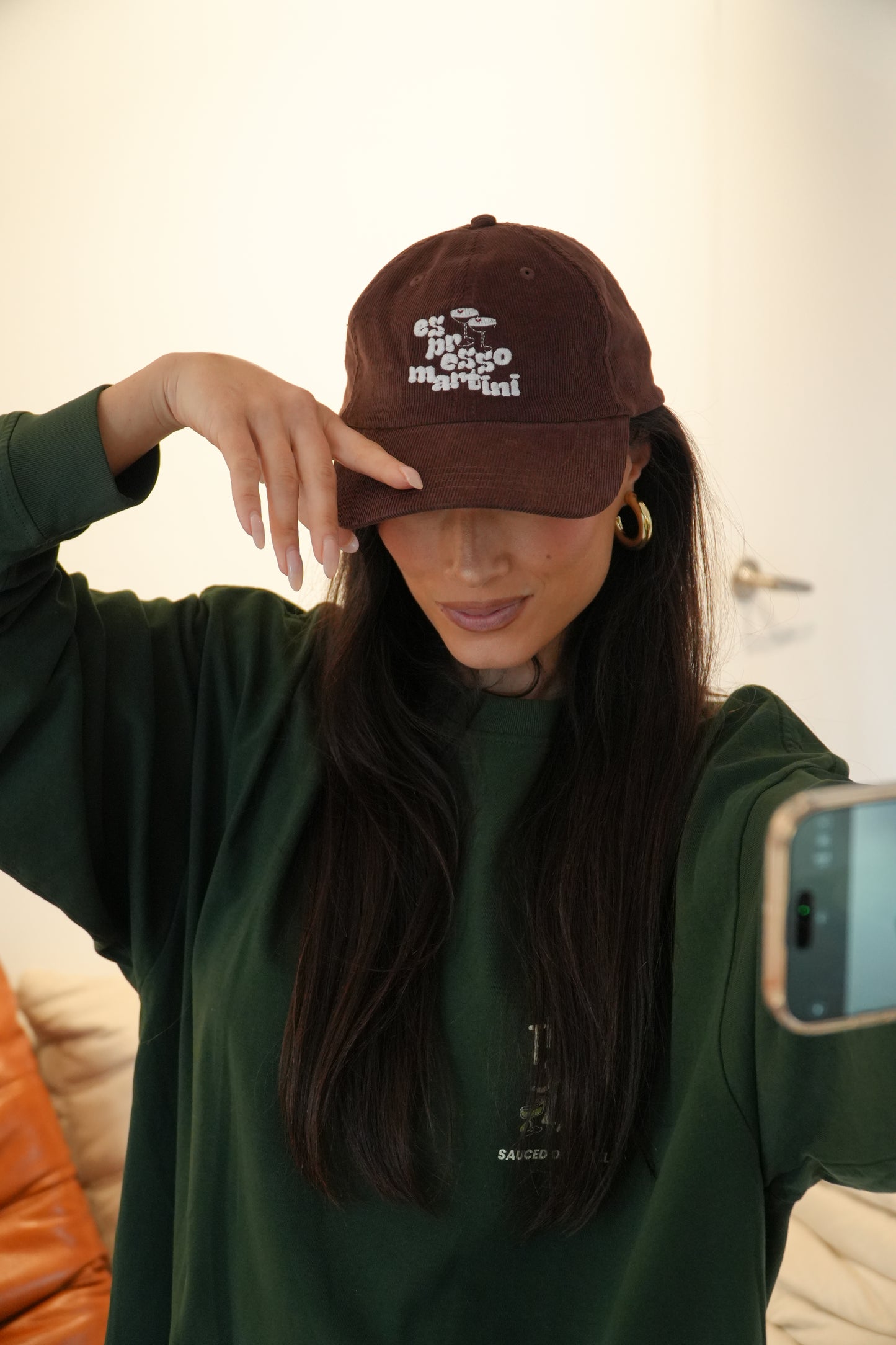 'espresso martini' premium corduroy cap