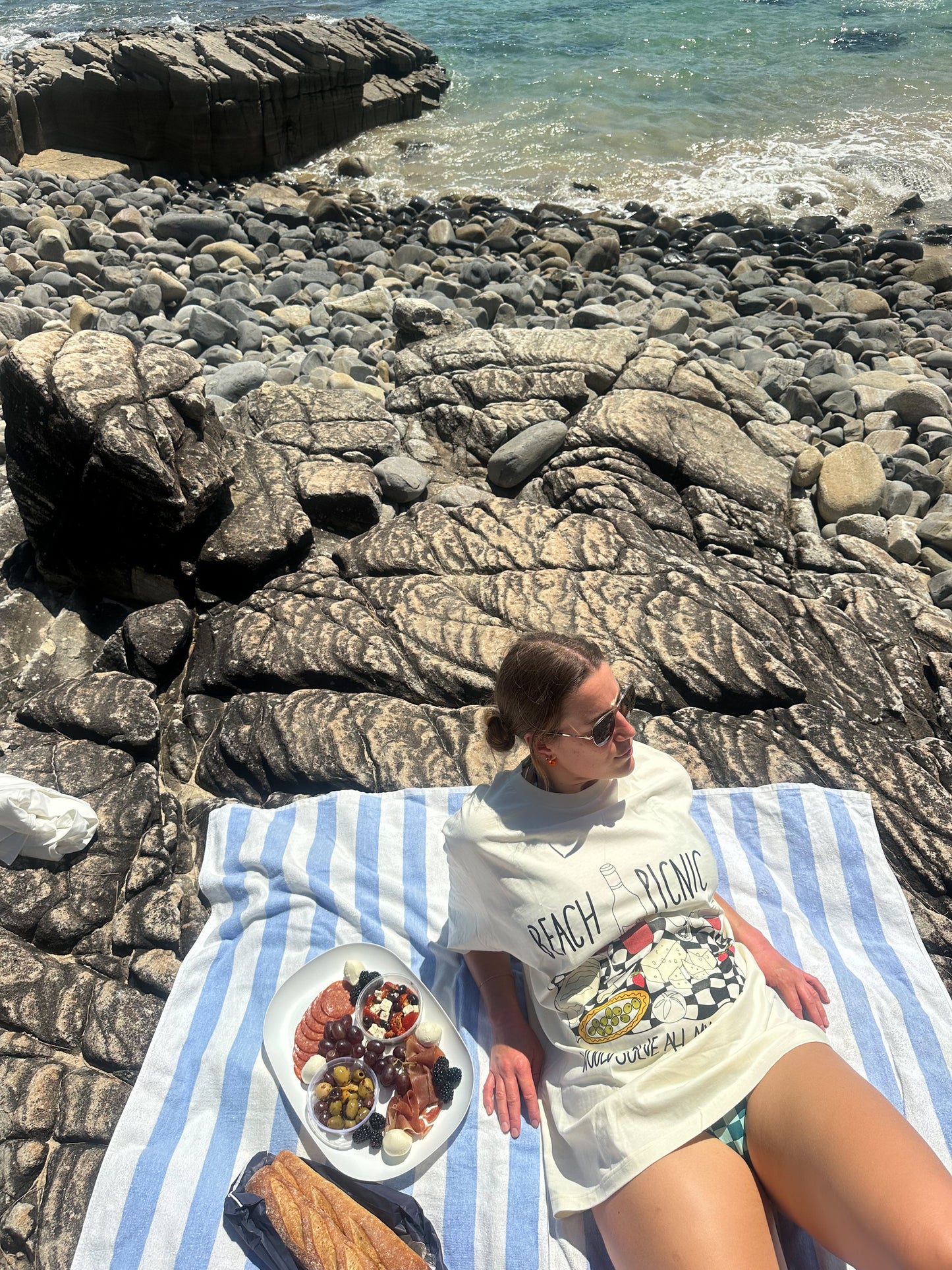 'beach picnic would solve all my problems' tee