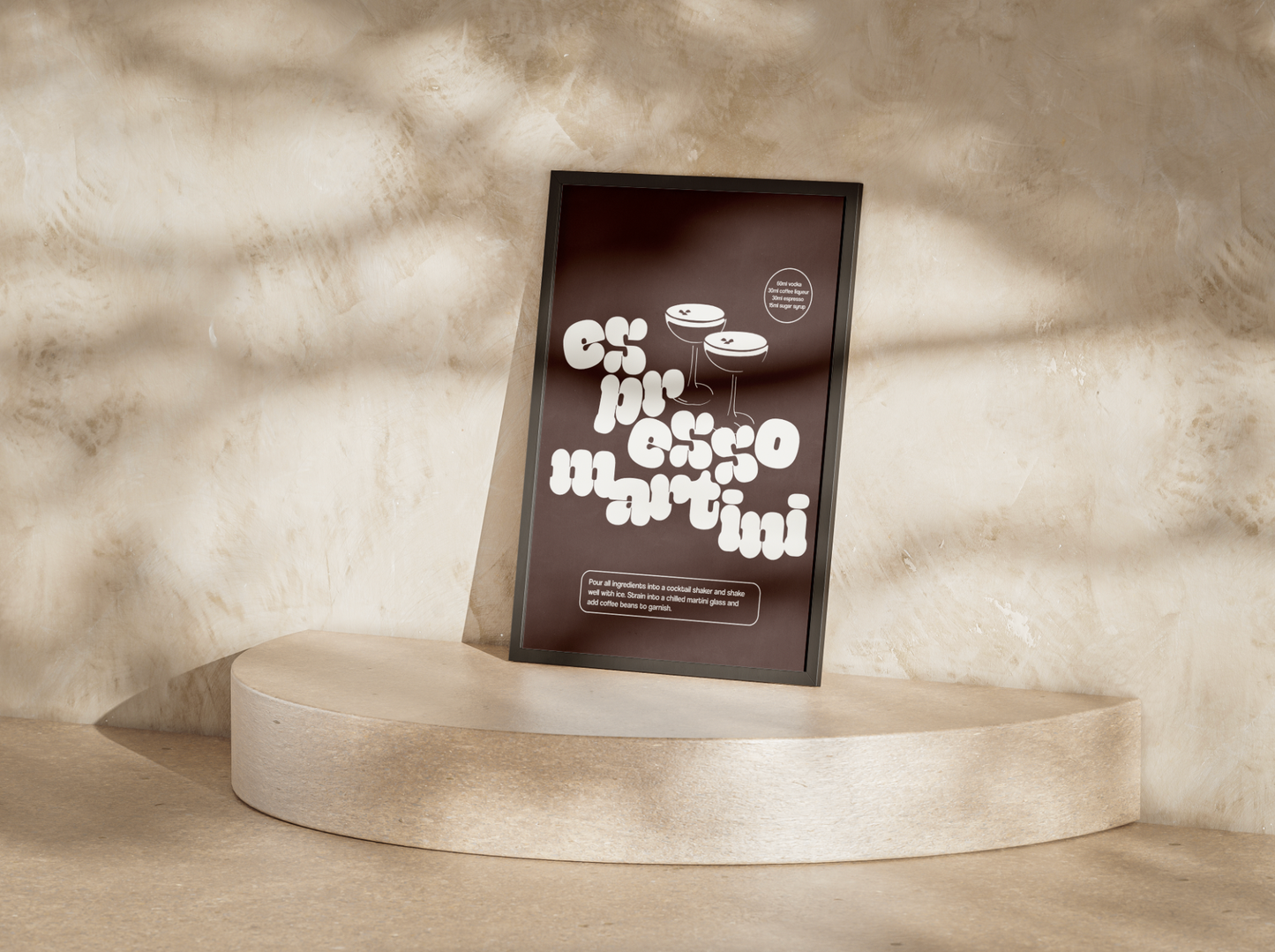 'espresso martini' premium quality art print