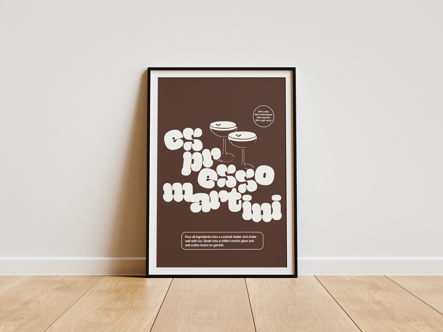 'espresso martini' premium quality art print