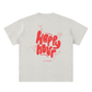 red + oat grey 'happy hour' tee