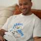 'croissant + coffee' drop shoulder tee