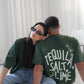 'tequila, salt, lime' drop shoulder tee