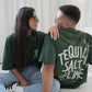'tequila, salt, lime' drop shoulder tee