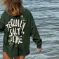 'tequila, salt, lime' long sleeve oversized tee