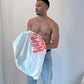 red + oat grey 'happy hour' tee