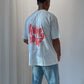 red + oat grey 'happy hour' tee