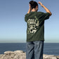 'tequila, salt, lime' drop shoulder tee