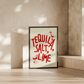 'tequila, salt, lime' premium quality art print